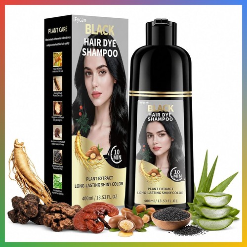Black hair dye - black,